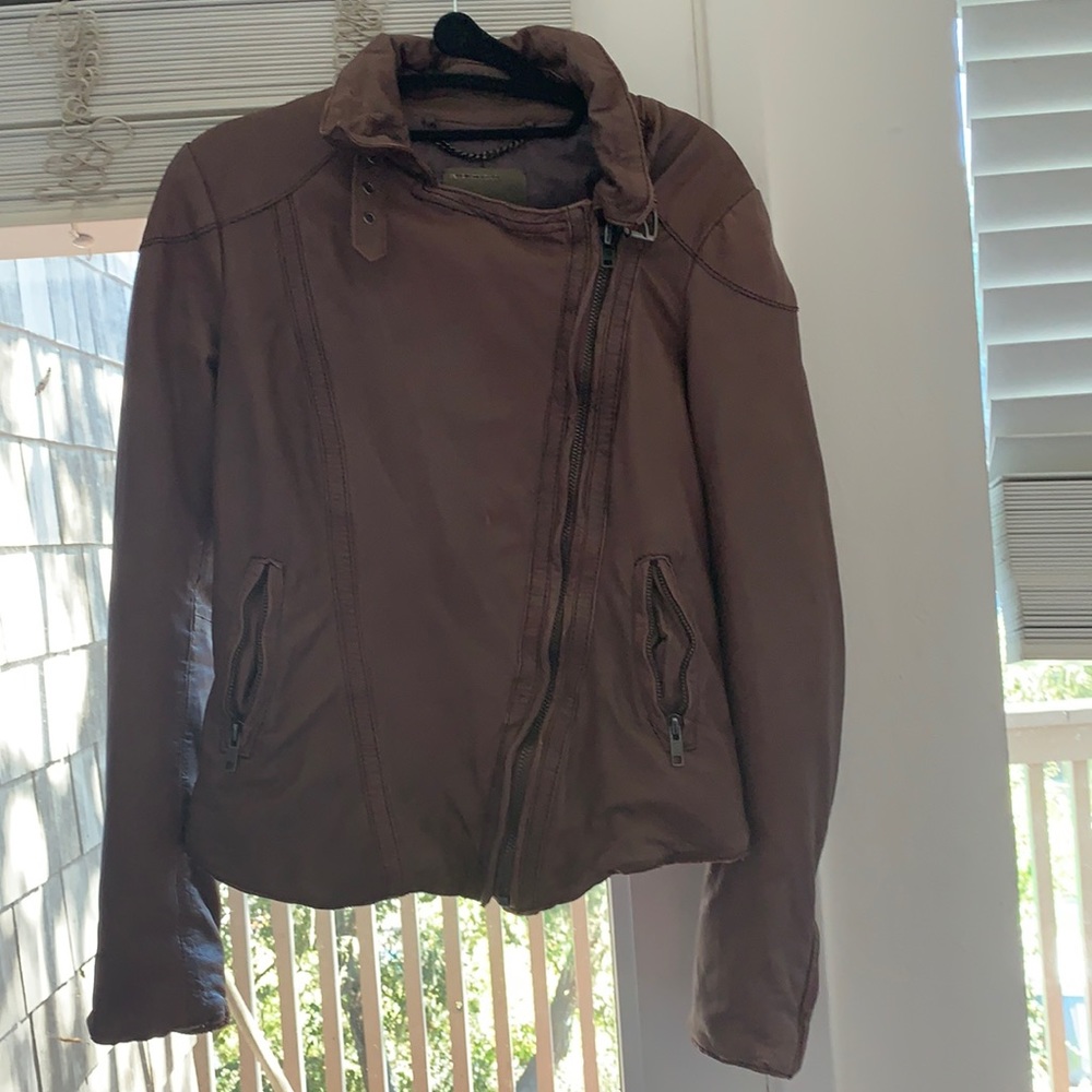 Muubaa Lamb Leather Motorcycle Jacket